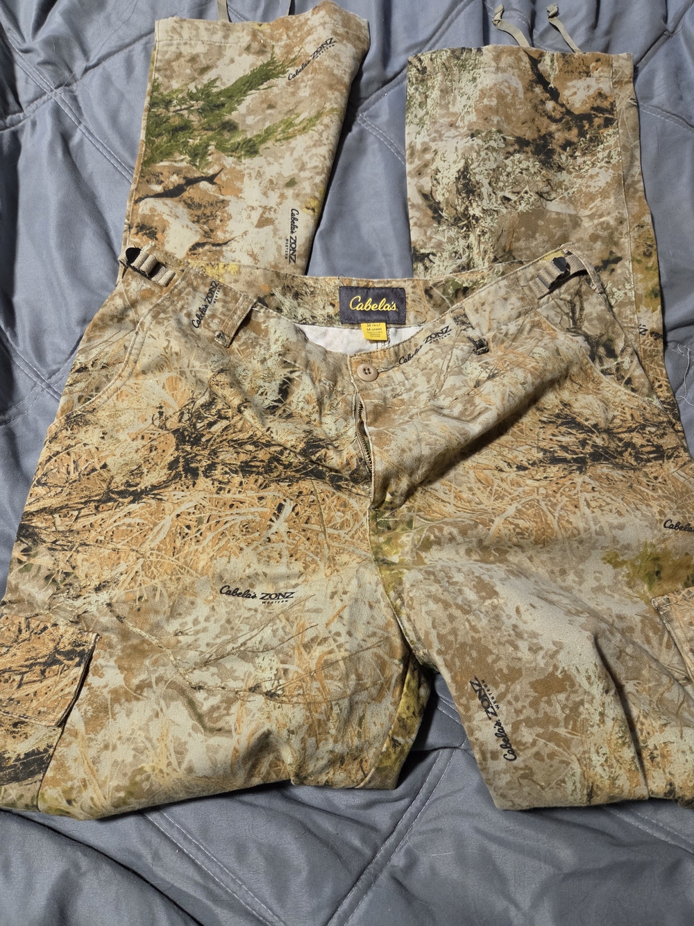 Cabela's Men's Realtree Camo Hunting Pants - Desert Tan Size 34 Tall